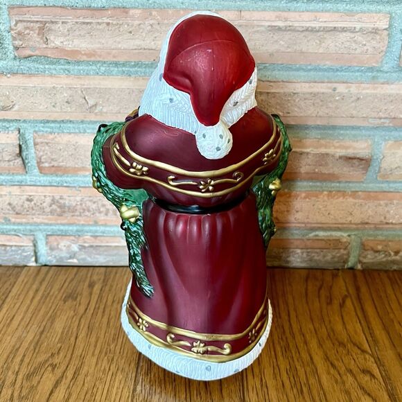 VTG Old World Christmas Bountiful Santa Light Glass Holiday Lamp 10.5" OWC Merck - Picture 8 of 8